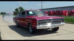 Test Drive and Burnout 1966 Dodge Charger