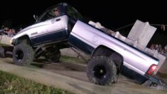Dodge Ram Diesel Pull Truck Bends In Half