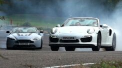 Drop Top Duel: Porsche 911 Turbo S vs Aston Martin V12 Vantage S