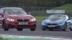 BMW i8 vs M4 Track Battle