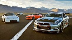 SEMA Drag Race: 240Z vs 370Z vs GTR vs Trophy Truck