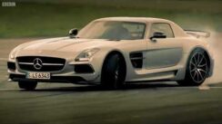 Gasoline vs Electric Mercedes SLS AMG Battle