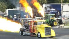 60,000 Horsepower Jet Truck Drag Race
