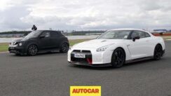 Nissan GT-R Nismo vs Nissan Juke-R 2.0 Drag Race