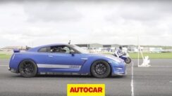 1200 Horsepower Nissan GT-R vs 205 Horsepower Kawasaki ZX-10R Drag Race