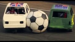 Reliant Robin Soccer Match