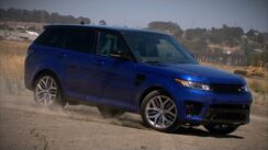 The 550-horsepower Range Rover Sport SVR
